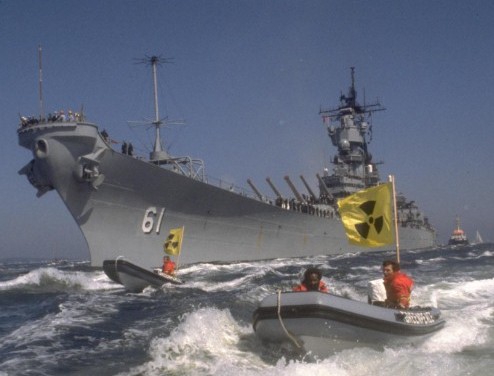 Nuclear Free Seas Action against USS 'Iowa' (Germany : 1989)